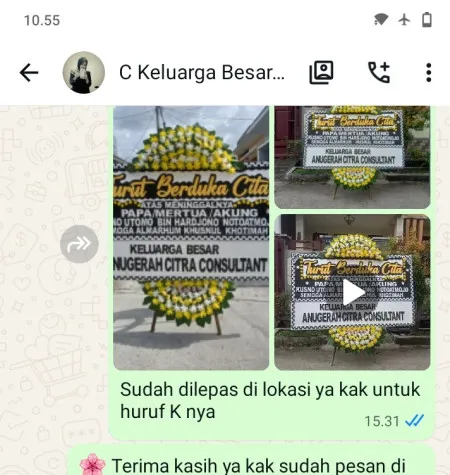 Pengiriman Papan Bunga Duka Kiyangkongrejo Kutoarjo